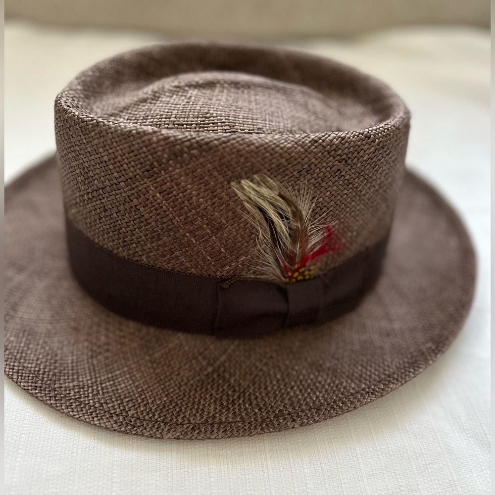 Capas Headwear  Fedora Hat For Men Brown Size 6.5
